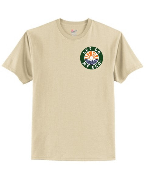 Haynes Authentic 100% Cotton Tearaway Tag T-Shirt Sand