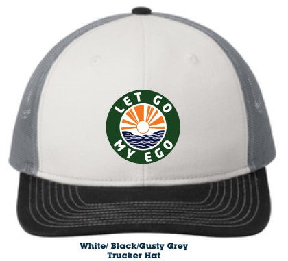 White, Black, Gust Grey Snapback Trucker Cap
